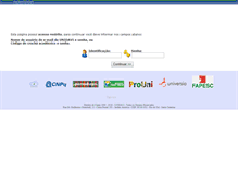 Tablet Screenshot of minha.unidavi.edu.br